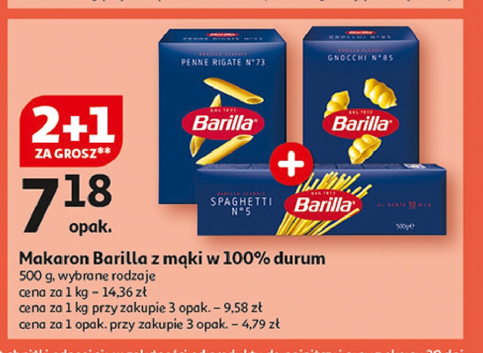 Makaron gnocchi Barilla promocja