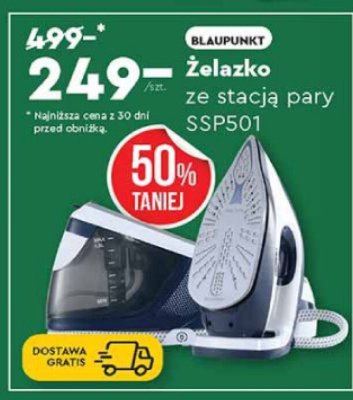 Żelazko ze stacją pary BLAUPUNKT SSP501 promocja w Biedronka