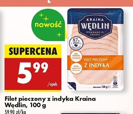 Filet pieczony z indyka Kraina wędlin promocja w Biedronka