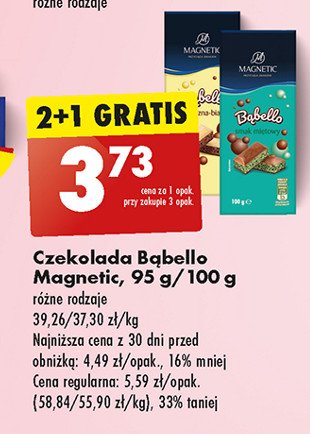 Czekolada bąbelkowa miętowa Magnetic bąbello promocja