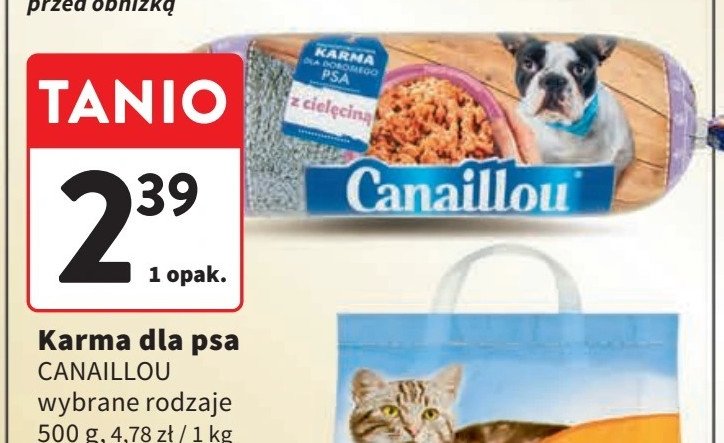 Kiełbasa dla psa z cielęciną Canaillou promocja