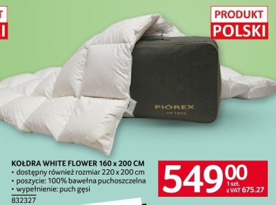 Kołdra white flower promocja w Selgros