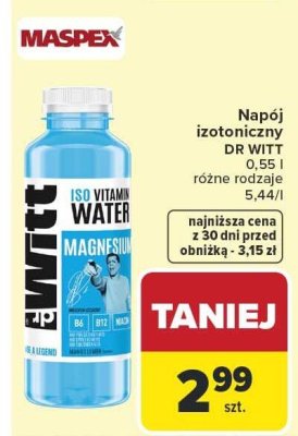 Napój izotoniczny DR WITT magnesium promocja w Carrefour