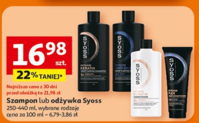 Szampon lub odżywka Syoss 250-440 ml, wybrane rodzaje promocja w Auchan