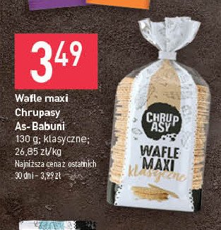 Wafle maxi klasyczne CHRUPASY promocja