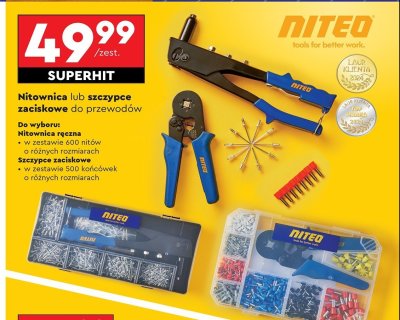 Szczypce zaciskowe do przewod贸w ko艅c贸wkami Niteo tools promocja