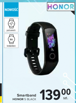 Smartband 5 black Honor promocja