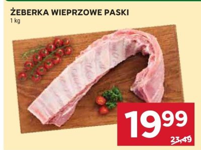 Żeberka wieprzowe paski extra promocja w Stokrotka