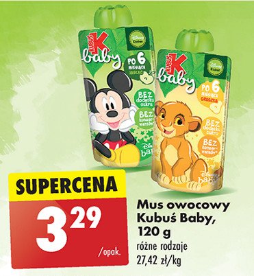 Mus gruszka disney Kubuś baby promocja