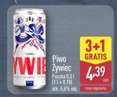 Piwo Żywiec puszka 0,5 l promocja w Aldi