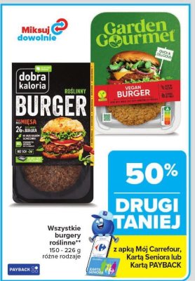 Burgery roślinne wszystkie rodzaje  promocja w Carrefour Market