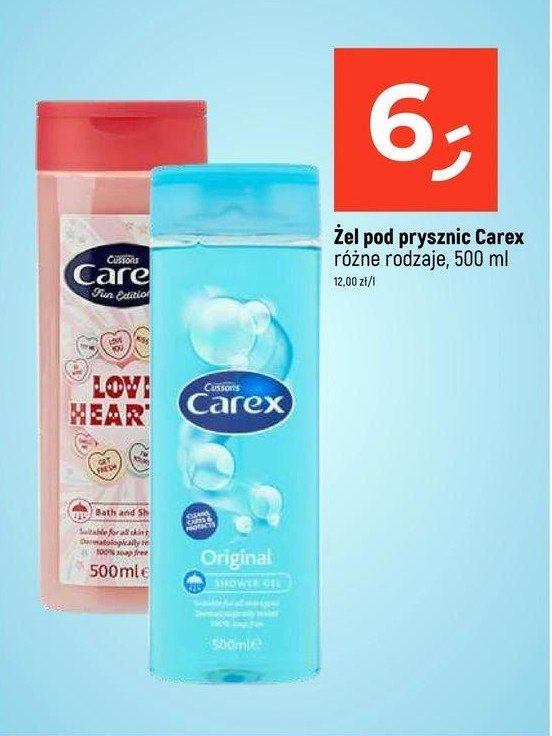 Żel do kąpieli love hearts Carex fun edition promocja