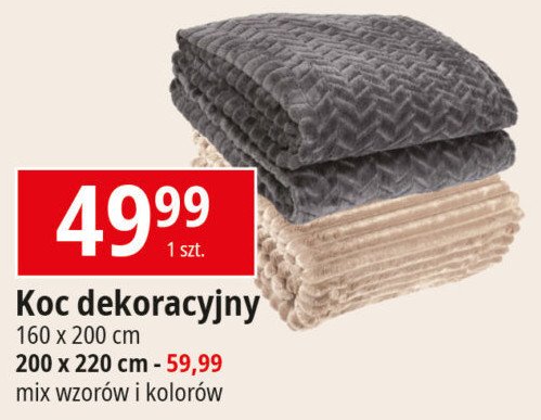 Koc dekoracyjny 160 x 200 cm promocja