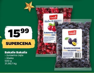 Bakalie Bakalia żurawina cięta promocja w Netto