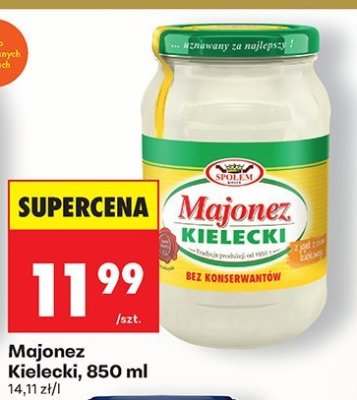 Majonez, 850 ml promocja w Biedronka