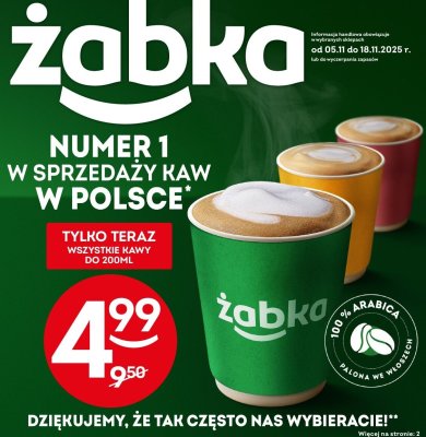 Kawa wszystkie kawy 200ml promocja w Żabka