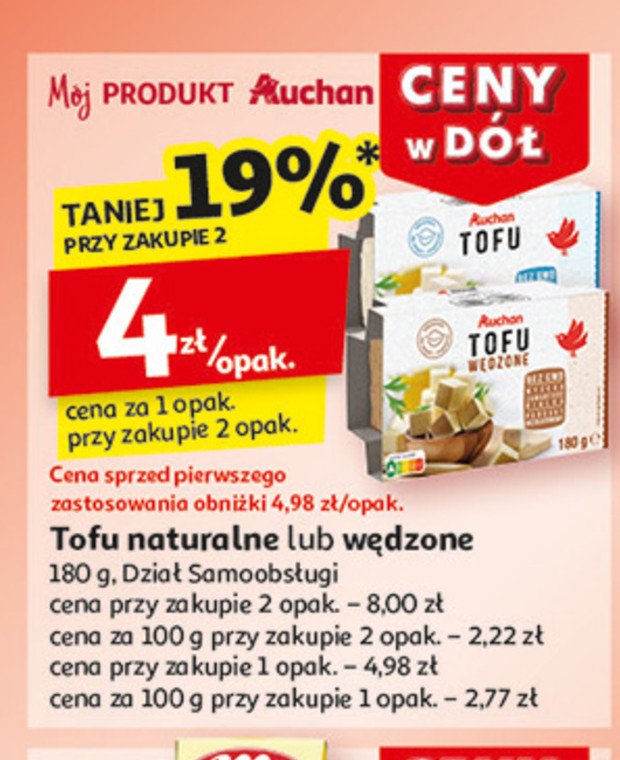 Tofu wędzone Auchan promocja