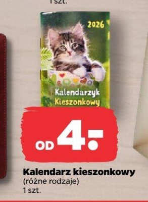 Kalendarz kieszonkowy promocja w Netto