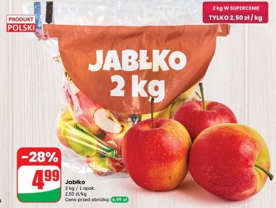 Jabłko 2 kg promocja w Dino