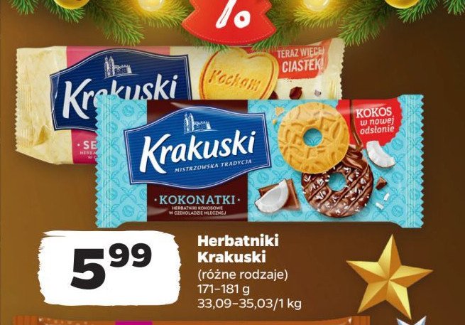 Ciastka kokonatki Krakuski Krakuski bahlsen promocja