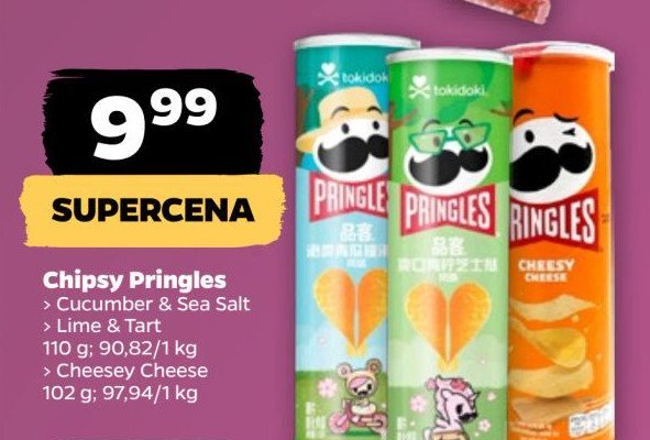 Chipsy cucumber & sea salt Pringles promocja