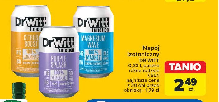 Napój purple splash Dr witt promocja