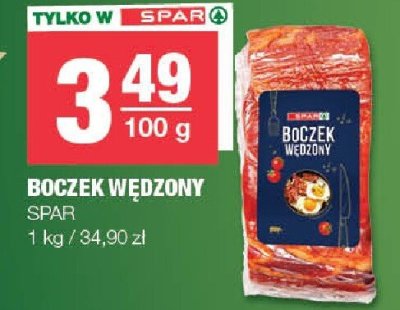 Boczek wędzony SPAR promocja w SPAR