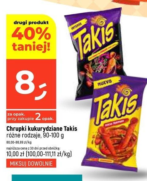 Chrupki ninja teriyaki Takis promocja w Dealz