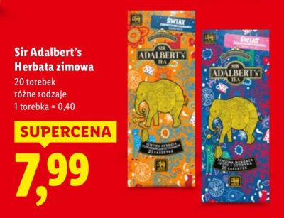 Herbata zimowa Sir Adalbert's promocja w Lidl
