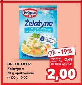 Żelatyna uniwersalna Dr. oetker promocja