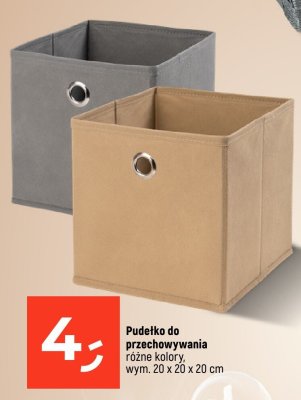 Pudełko do przechowywania różne kolory, wym. 20 x 20 x 20 cm promocja w Dealz
