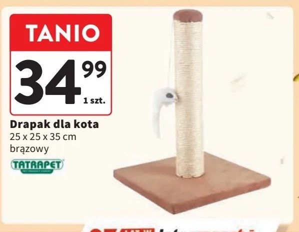 Drapak dla kota 25 x 25 x 35 cm Tatrapet promocja