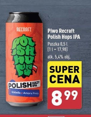 Piwo Recraft polish hazy ipa promocja