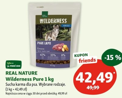 Karma sucha dla psa Wilderness Pure 1 kg promocja w MAXI ZOO