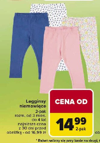Legginsy niemowlęce promocja w Carrefour