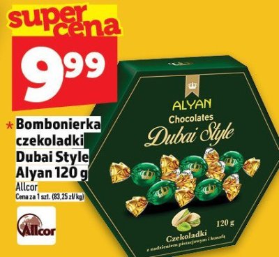 Bombonierka czekoladki Dubai Style Alyan 120 g promocja w TOPAZ