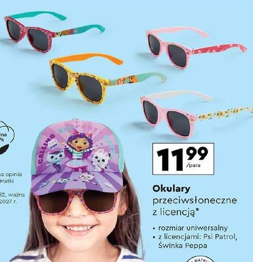 Okulary przeciws艂oneczne dziewcz臋ce psi patrol promocja