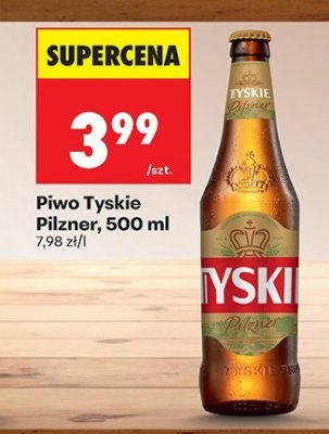 Piwo Tyskie Pilzner 500 ml promocja w Biedronka