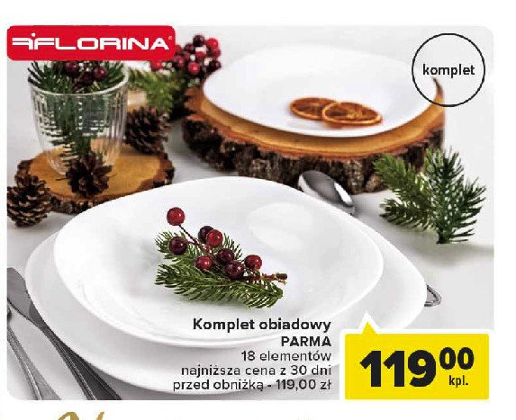 Zestaw obiadowy parma Florentyna promocja