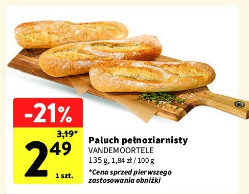 Paluch pełnoziarnisty Vandemoortele promocja