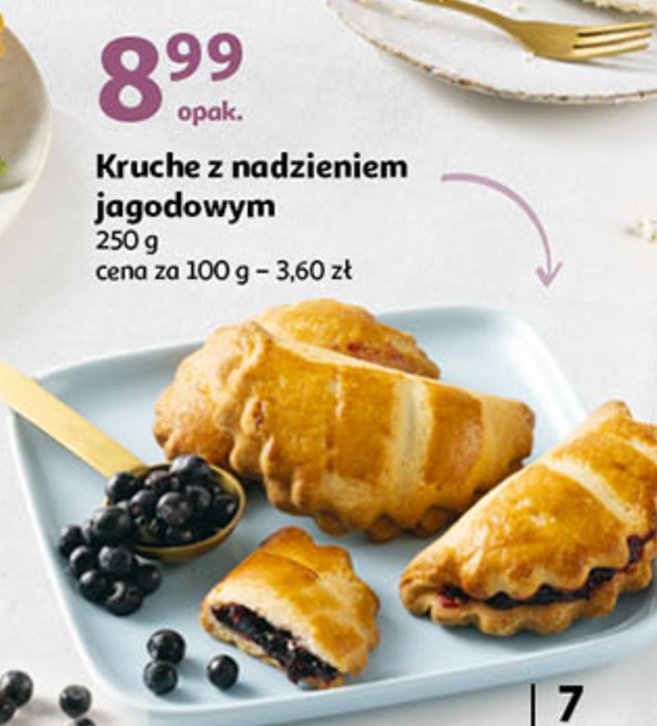 Ciastko kruche z nadzieniem jagodowym promocja