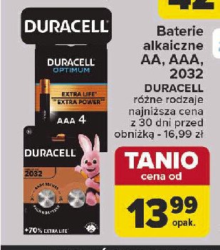 Baterie aa Duracell optimum promocja