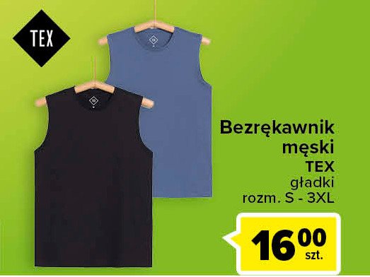Koszulka bezr臋kawnik m臋ski g艂adki s-3xl Tex promocja
