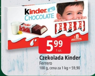 Czekolada Kinder Chocolate promocja w Leclerc