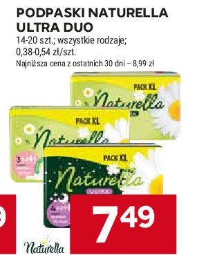 Podpaski higieniczne maxi 2-pak Naturella ultra promocja