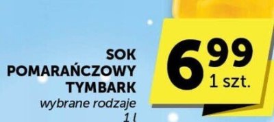 Sok pomarańczowy Tymbark, wybrane rodzaje promocja w Euro Sklep