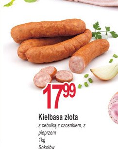 Kiełbasa złota z cebulką Sokołów promocja