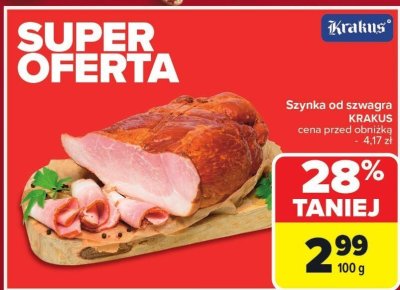 Szynka od szwagra KRAKUS promocja w Carrefour Market