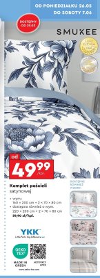Komplet pościeli satynowej rozm. 220 x 200 cm + 2 x 70 x 80 cm Smukee home promocja
