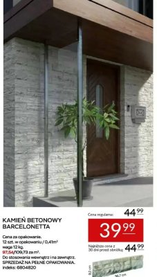 Kamień dekoracyjny betonowy Barcelonetta Abra Meble promocja w Abra Meble